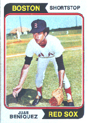 1974 Topps Baseball Cards      647     Juan Beniquez RC